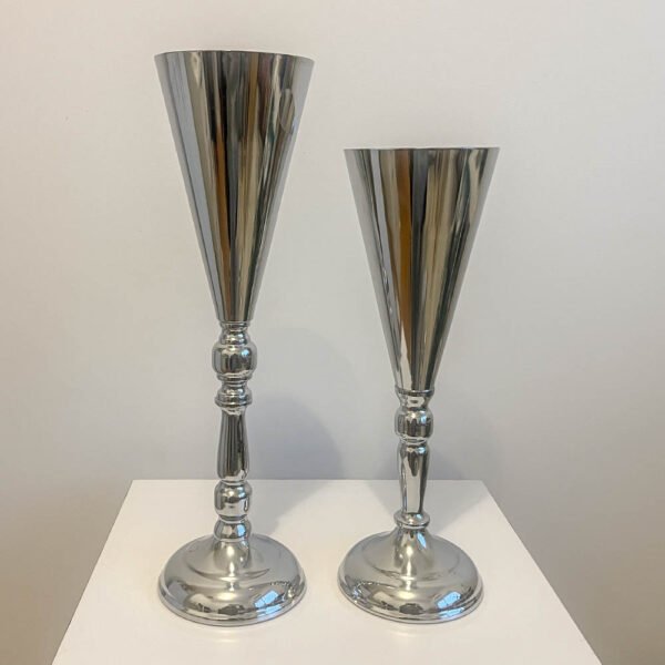 Silver Wedding Vases