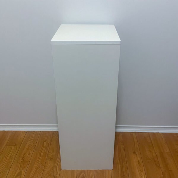 Tall Wooden White Plinth