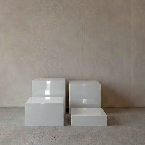 White Acrylic Table Risers