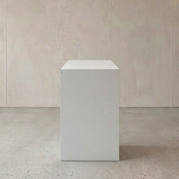 Wooden White Plinth
