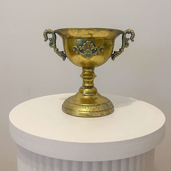 Vintage Gold Trophy Vase