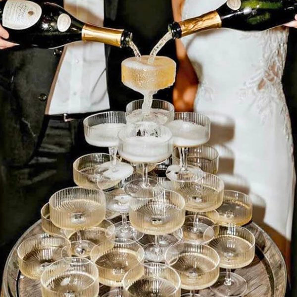 Champagne and Dessert Tower