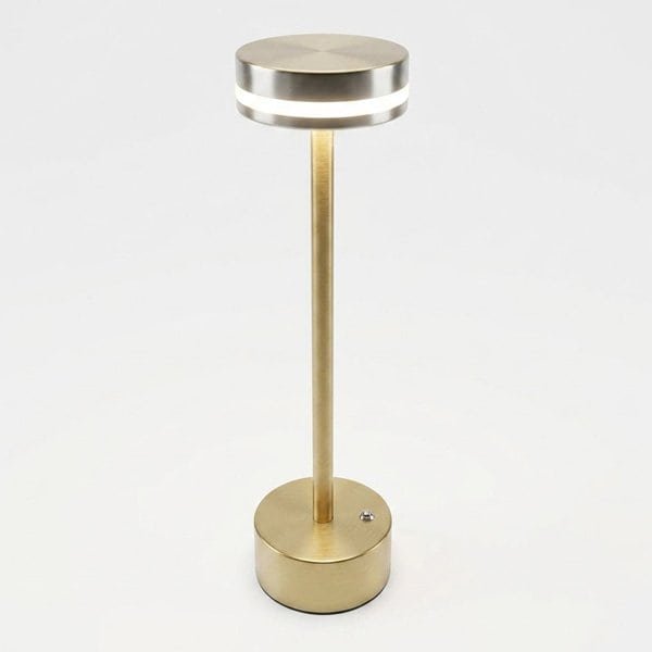The Aura Cordless Brass Table Lamp